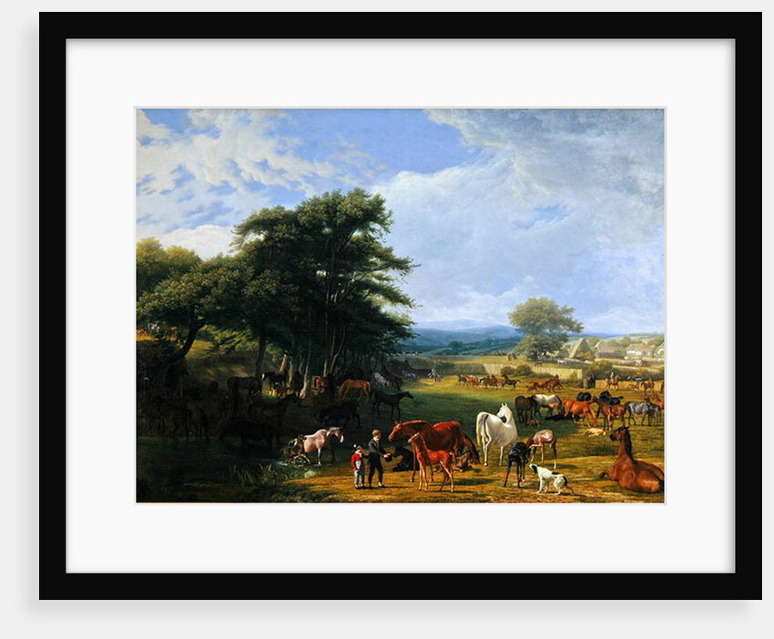 Lord River's Stud Farm, Stratfield Saye, 1807 by Jacques-Laurent Agasse