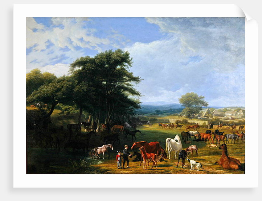 Lord River's Stud Farm, Stratfield Saye, 1807 by Jacques-Laurent Agasse