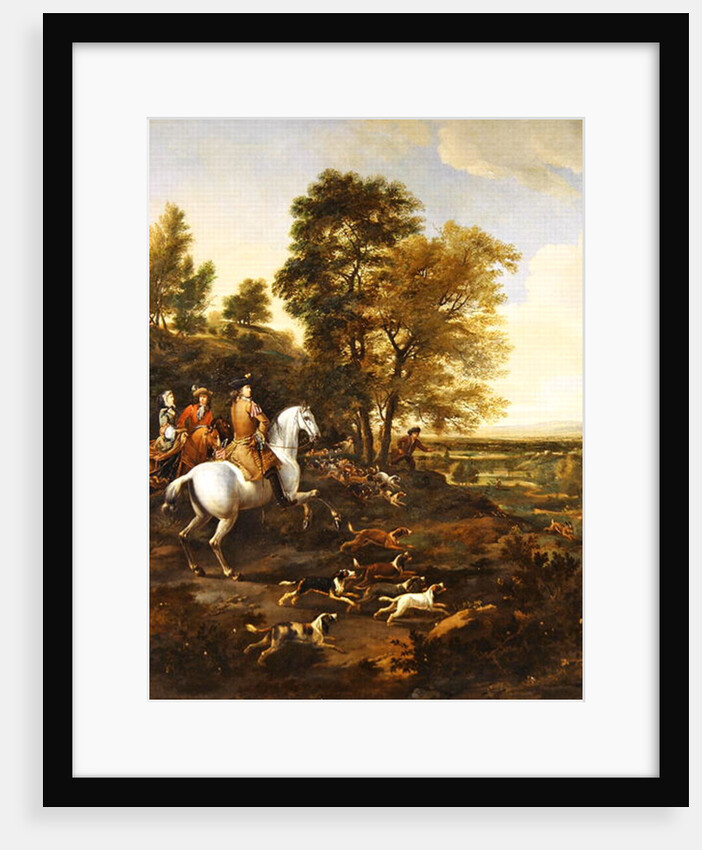 Hare Hunting, c.1690 by Jan Wyck