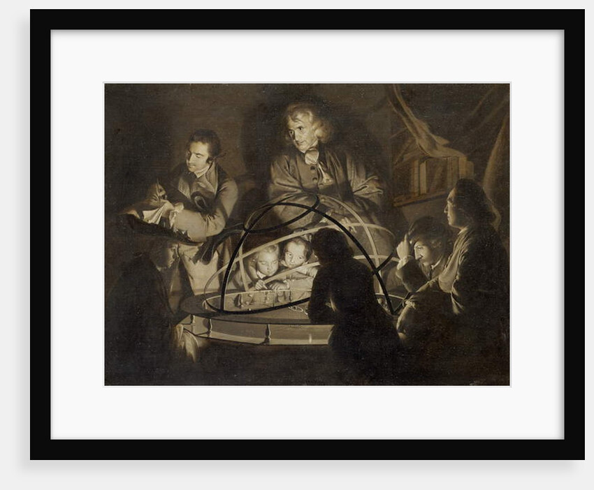 Philosopher giving a lecture on the orrery, c.1768 by Joseph Wright of Derby