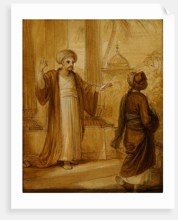 Two male figures standing by Robert Smirke