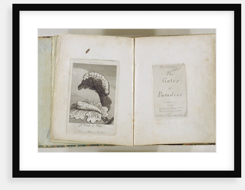 For Children. The Gates of Paradise, 1793 by William Blake