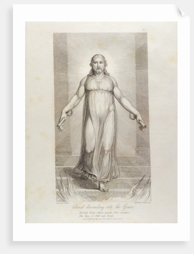 Christ descending into the Grave, pl.3 by William Blake