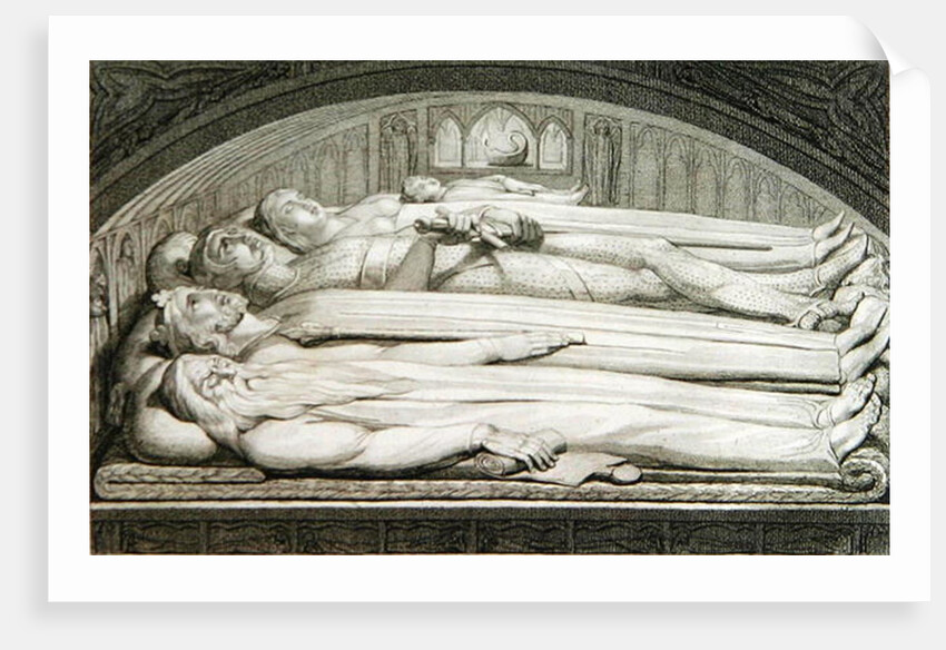The King, Councellor, Warrior, Mother and Child in the Tomb by William Blake