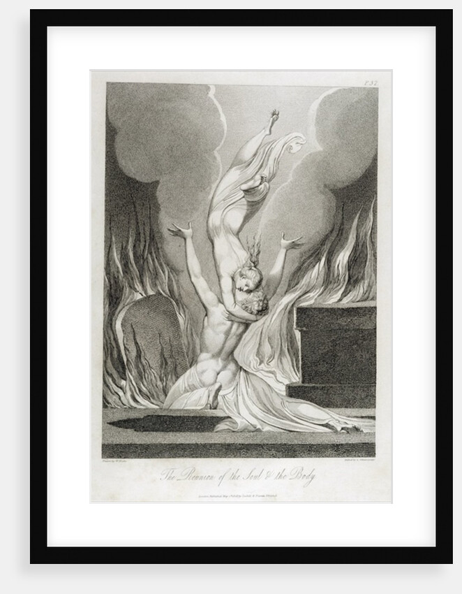 The Reunion of the Soul and the Body, pl.13 by William (after) Blake