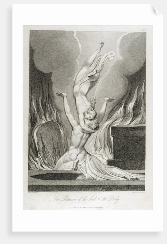 The Reunion of the Soul and the Body, pl.13 by William (after) Blake