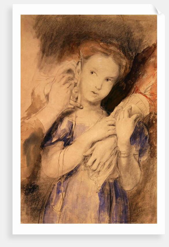 Study for 'The First Ear Ring' by David Wilkie