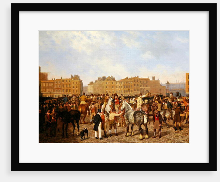 Old Smithfield Market, London, 1824 by Jacques-Laurent Agasse