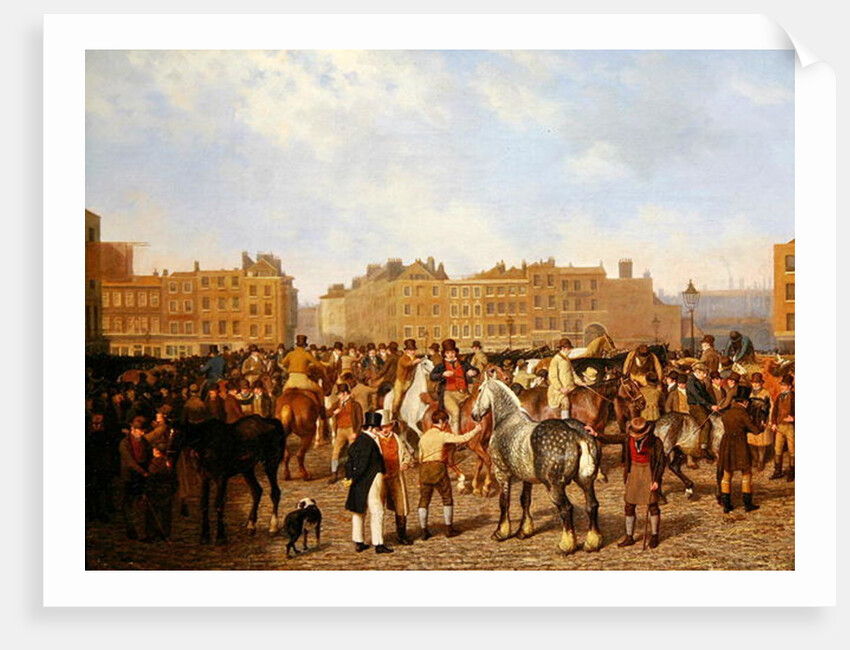 Old Smithfield Market, London, 1824 by Jacques-Laurent Agasse
