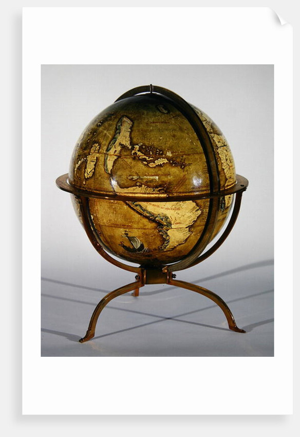 Terrestrial Globe, one of a pair known as the 'Brixen' globes, c.1522 by Martin  Waldsemuller