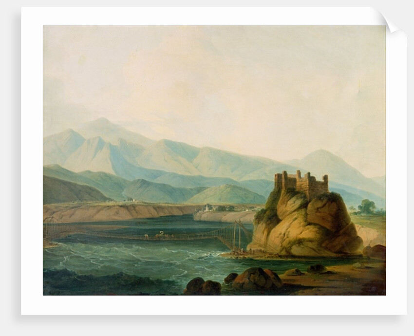 The Rope Bridge at Serinagur, c.1800 by Thomas Daniell