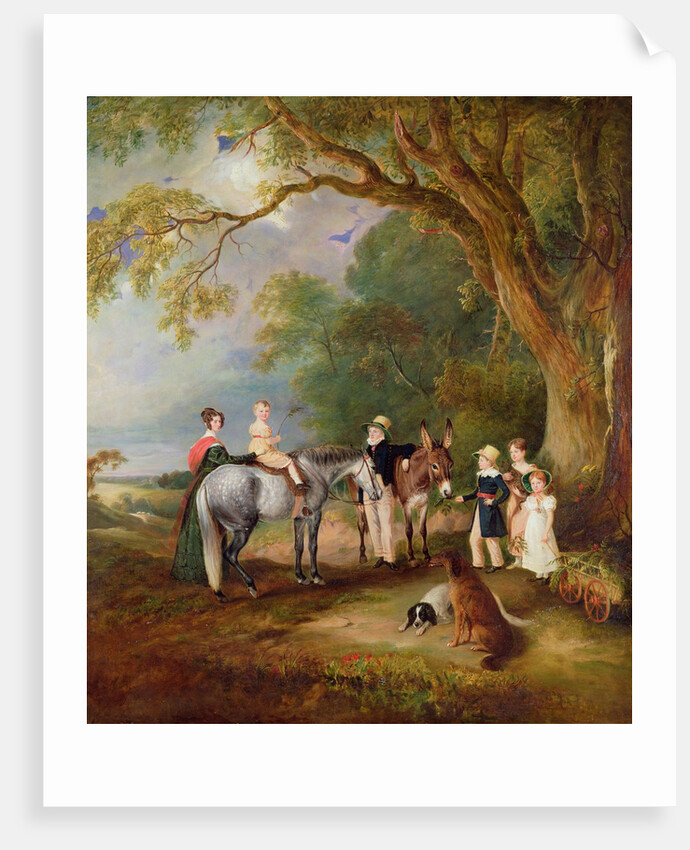 Miss Catherine Herrick with her Nieces and Nephews, the Five Elder Children of the Rev. and Mrs Henry Palmer, 1827 by John E. Ferneley