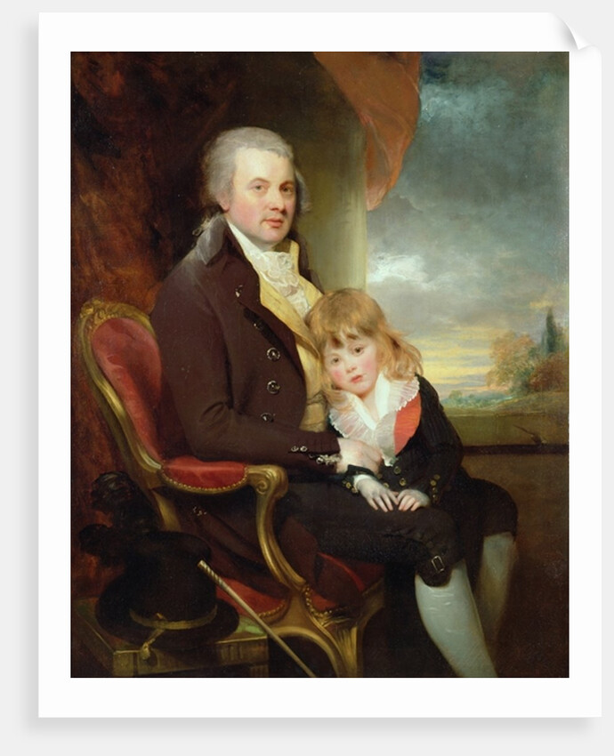 Edward George Lind and his Son, Montague by William Beechey