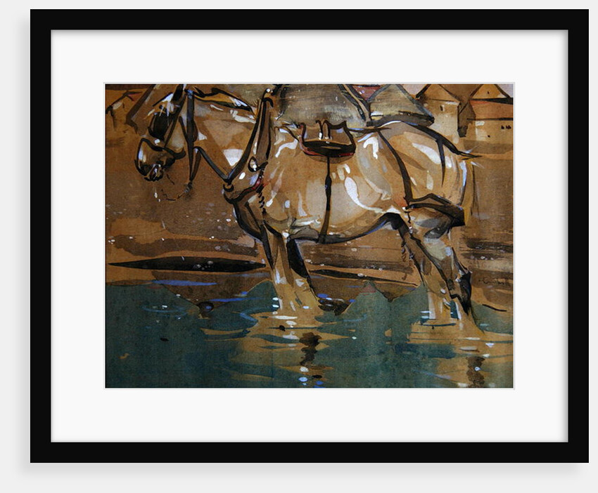 The Drinking Pool by Joseph Crawhall