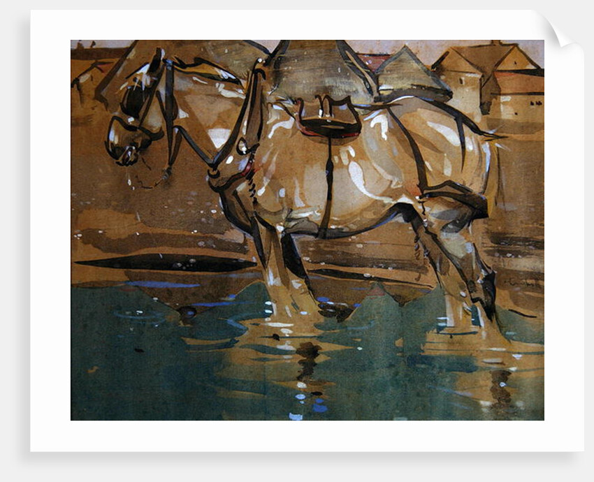 The Drinking Pool by Joseph Crawhall