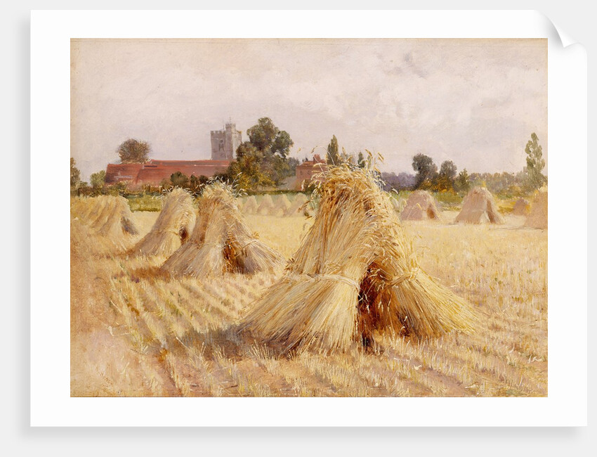 Eton College from Datchet Road by Heywood Hardy