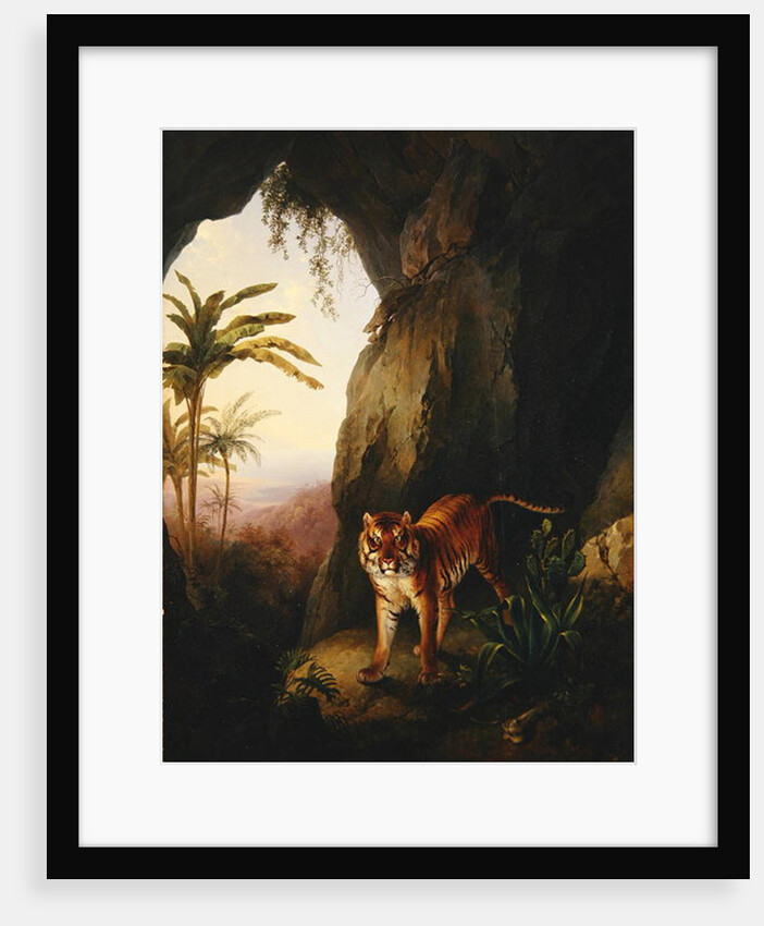 Tiger in a cave, c.1814 by Jacques-Laurent Agasse