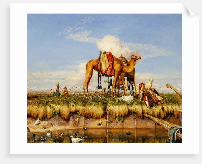 On the Banks of the Nile, Upper Egypt, 1876 by John Frederick Lewis