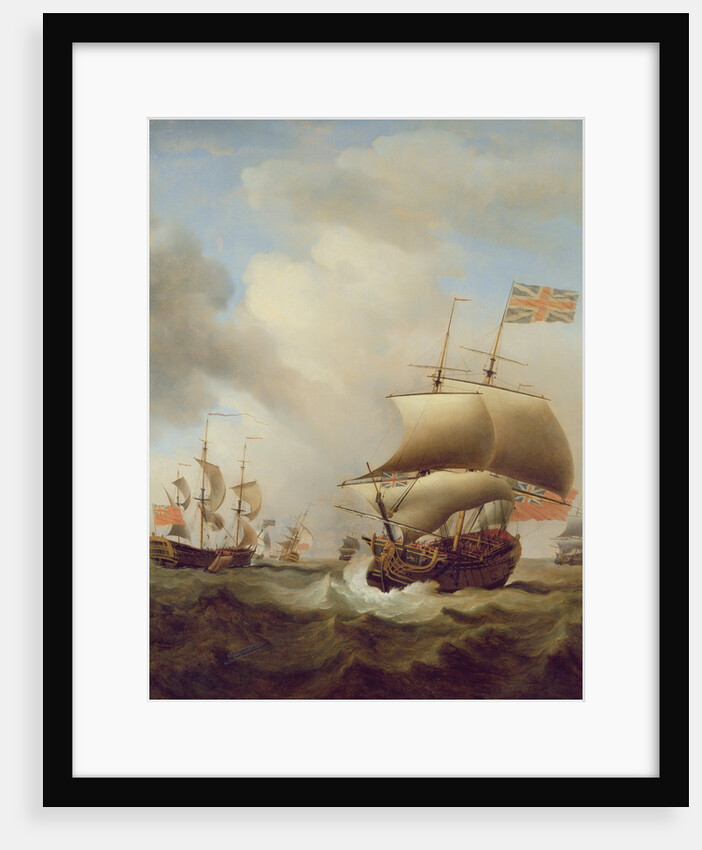 Shipping in a Choppy Sea, 1753 by Samuel Scott