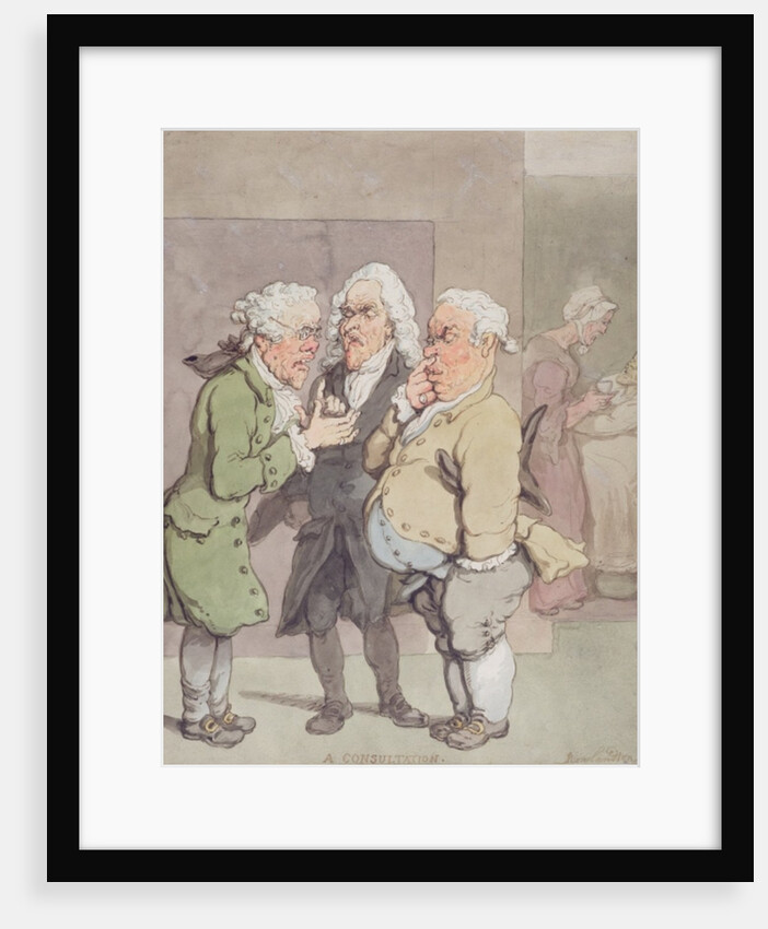 The Doctor's Consultation, 1815-1820 by Thomas Rowlandson