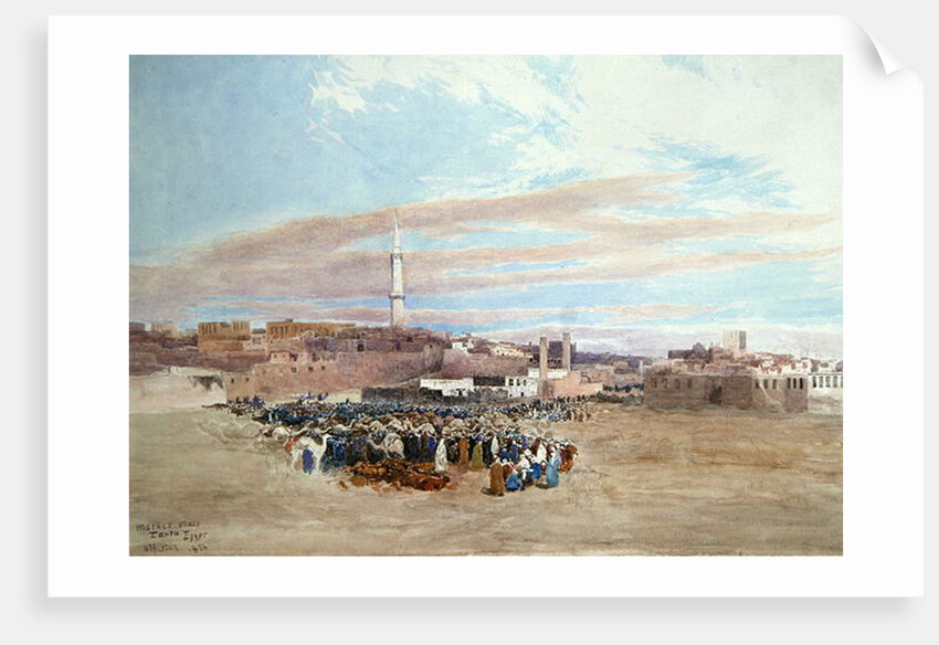The Market Place, Tanga, Egypt, 1874 by William Paton Burton