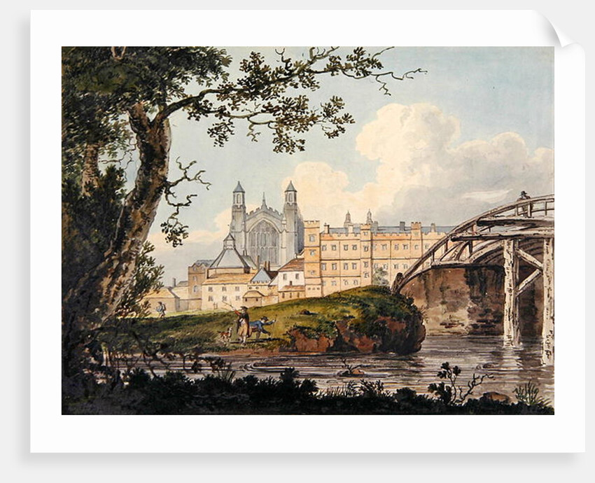 Eton College from Datchet Road, c.1790 by Thomas Girtin