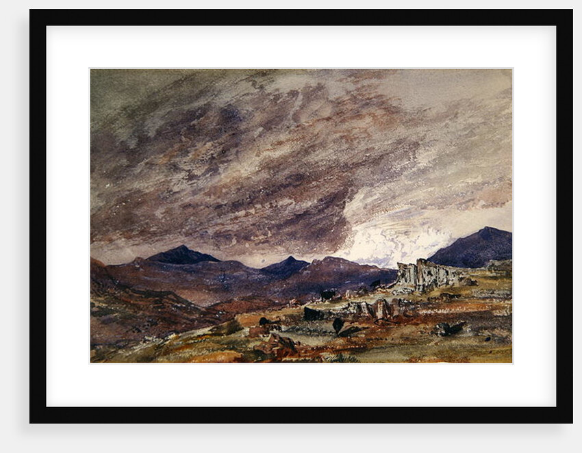 Mountainous Landscape with Stormy Sky by Barbara Leigh Smith Bodichon