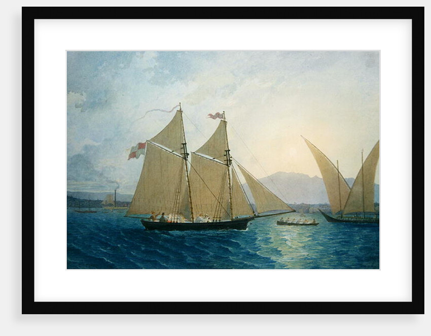 The Launch 'La Sociere' on the Lake of Geneva by Francis Danby