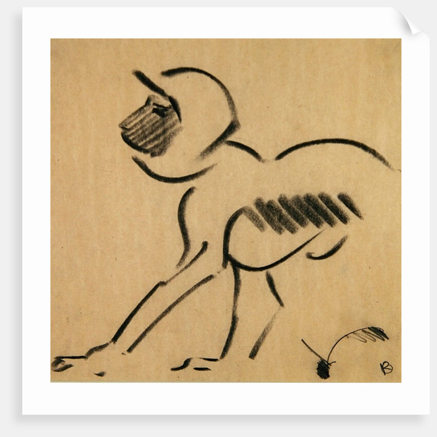 Crouching Monkey, c.1912-13 by Henri Gaudier-Brzeska