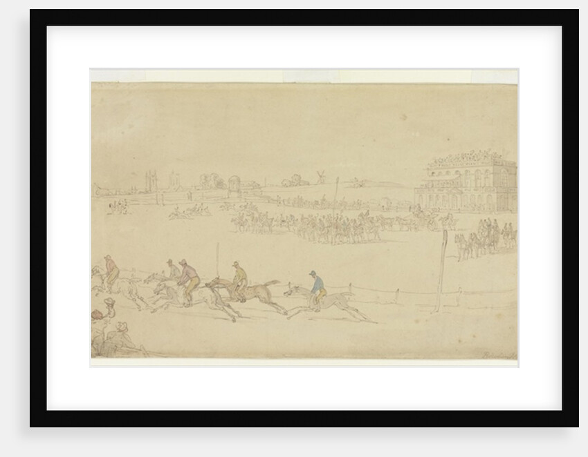 A Race of the Knavesmire at York by Thomas Rowlandson