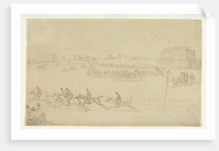A Race of the Knavesmire at York by Thomas Rowlandson