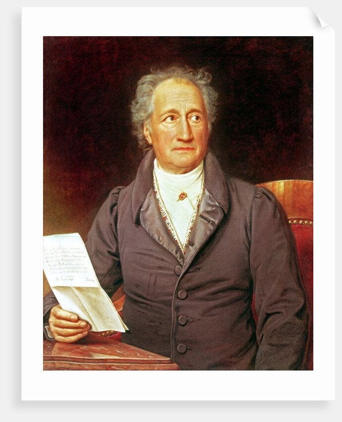 Johann Wolfgang von Goethe, 1828 by Joseph Carl Stieler