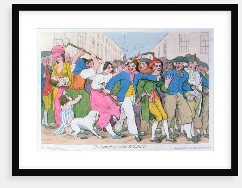 The Liberty of the Subject, publ. by H. Humphrey, October 15th 1779 by James Gillray