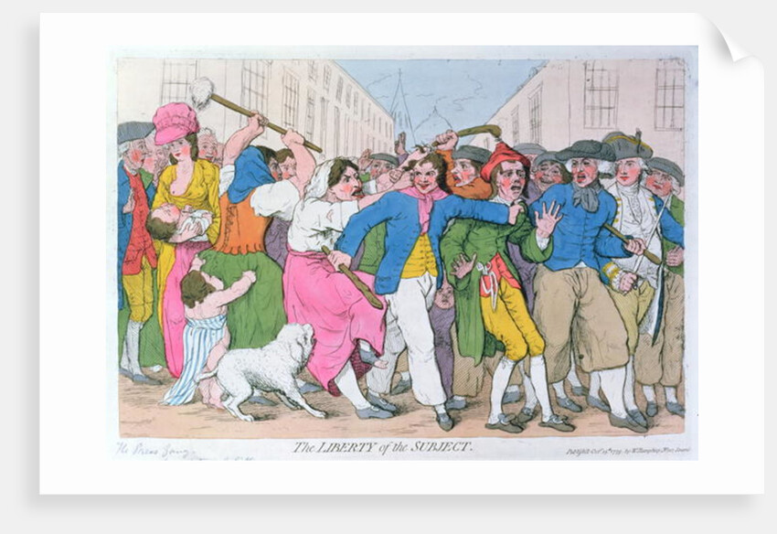 The Liberty of the Subject, publ. by H. Humphrey, October 15th 1779 by James Gillray