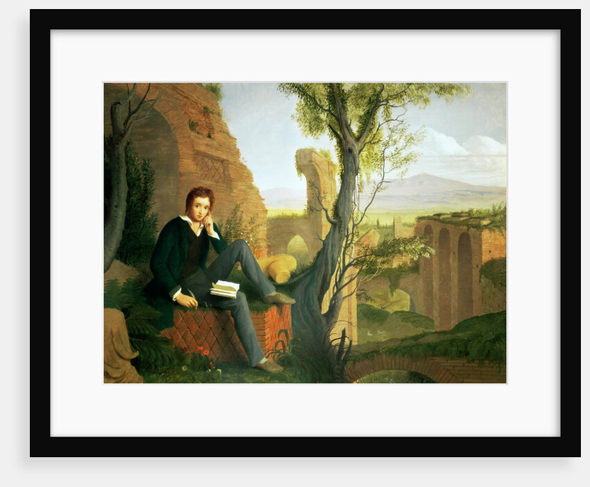 Percy Bysshe Shelley 1845 by Joseph Severn