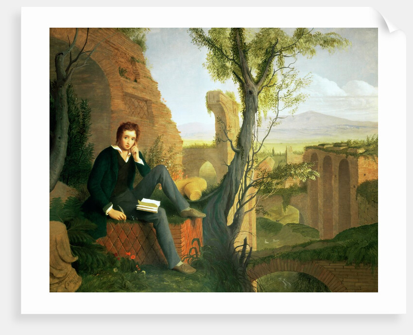 Percy Bysshe Shelley 1845 by Joseph Severn