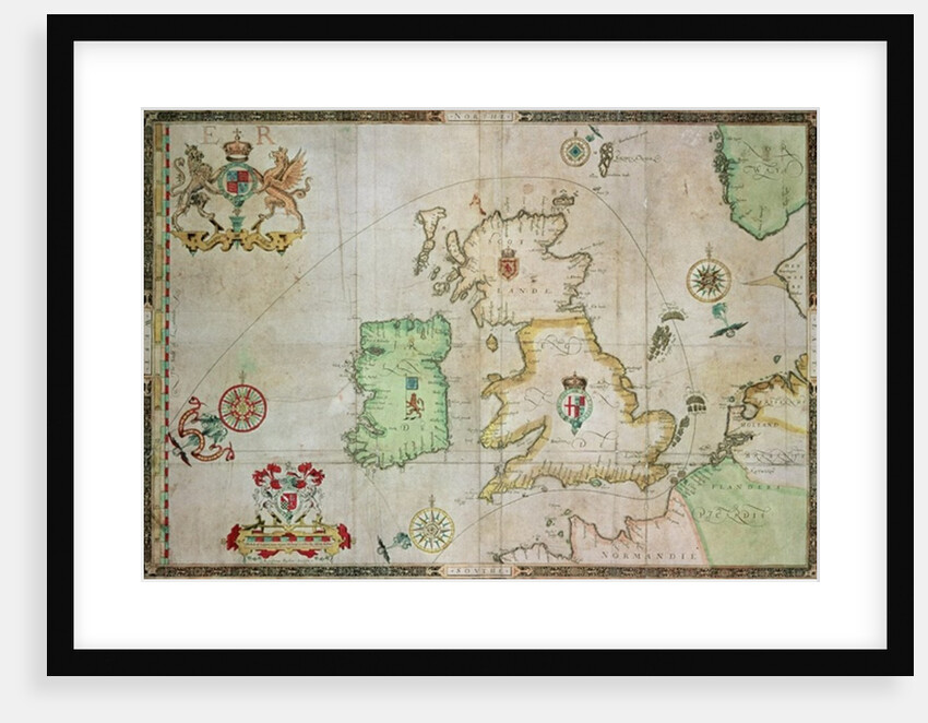 Map showing the route of the Armada fleet by Robert Adams