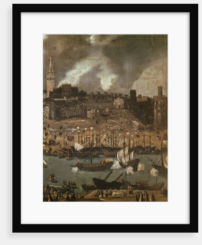 An Expedition Setting out from Seville for America in 1498 by Alonso Sanchez Coello