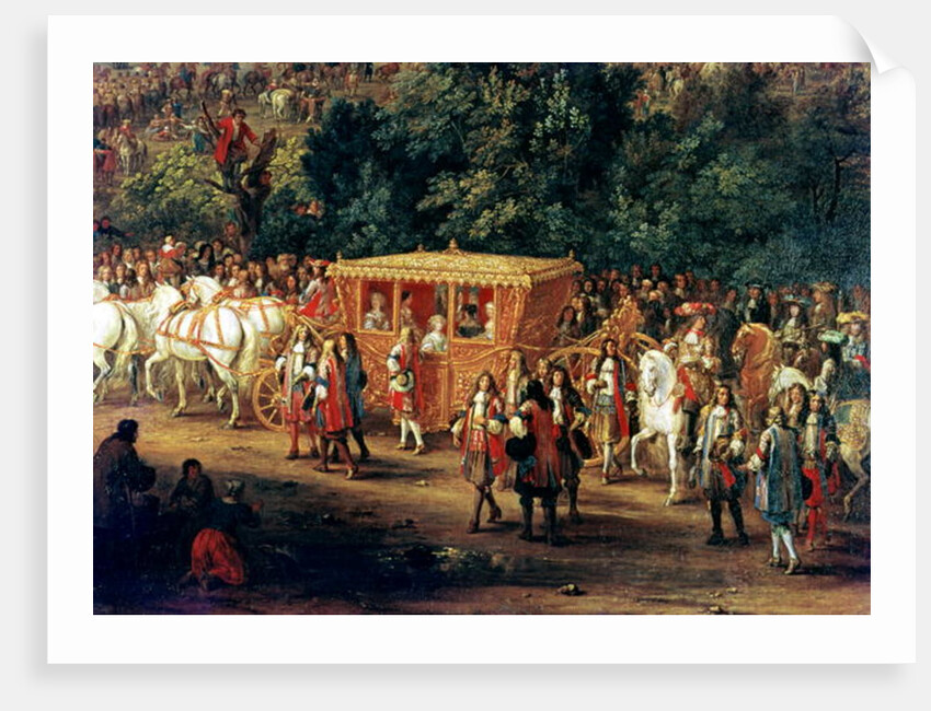 Detail of The Entry of Louis XIV and Maria Theresa into Arras, 30th July 1667, c.1685 by Adam Frans van der Meulen