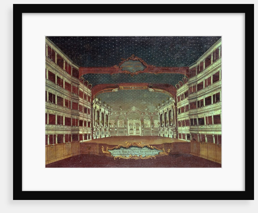 Interior of the San Samuele Theatre, Venice by Gabriele Bella