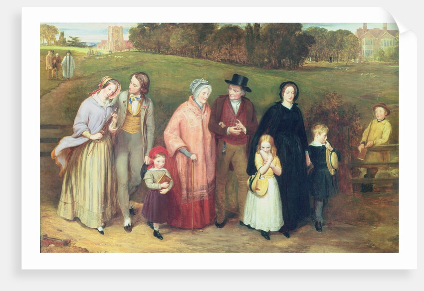 Sunday Morning - The Walk from Church, 1846 by Richard Redgrave