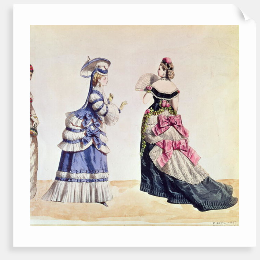 Fashion designs for women from the 1860's by Charles Frederick Worth