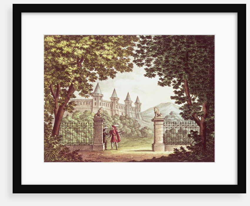 The Gardens of Windsor Castle, set design for the opera 'Anna Bolena' by Alessandro Sanquirico