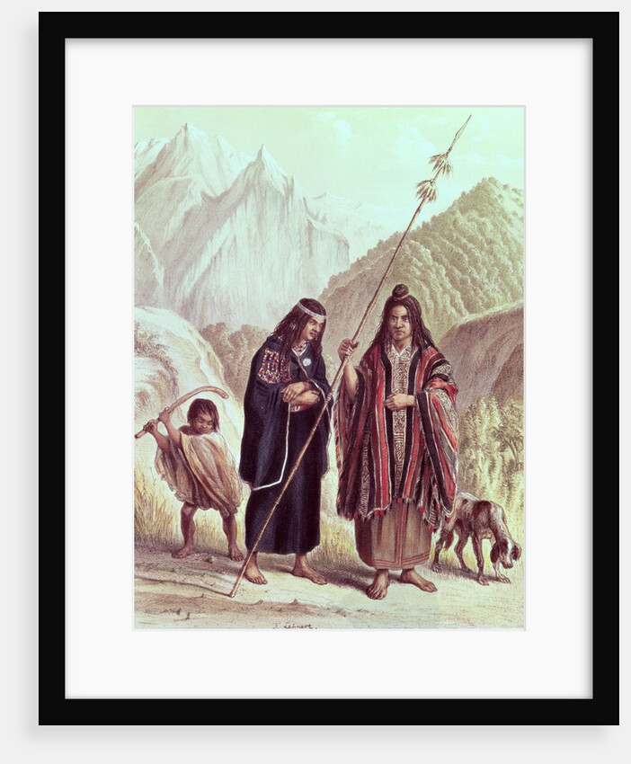 Araucanian Indians by French School