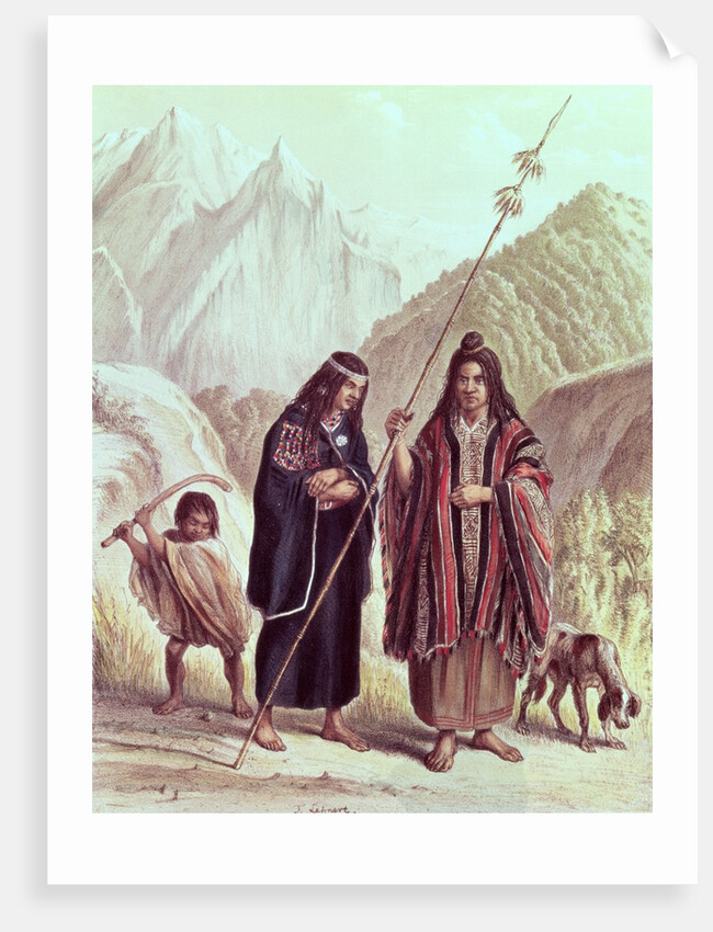 Araucanian Indians by French School