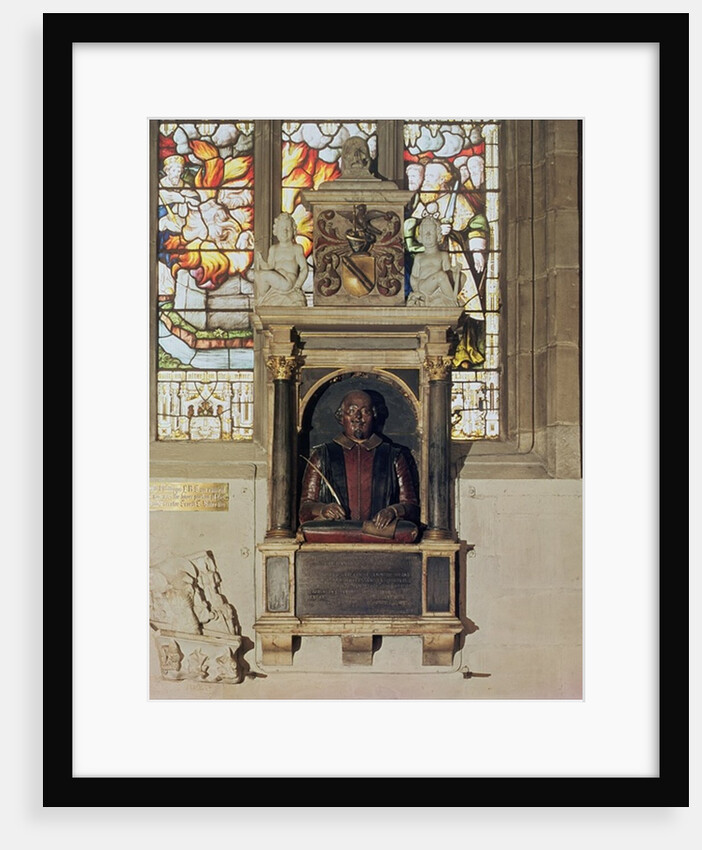 Monument to William Shakespeare c.1616-23 by Gheerart Janssen