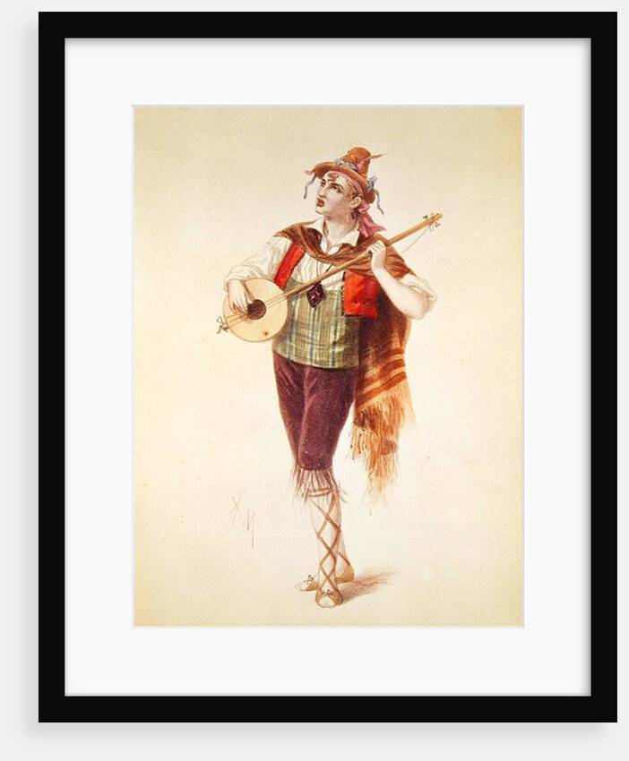 The Actor Dupuis as Piquillo in Offenbach's Operetta 'La Perichole' by French School