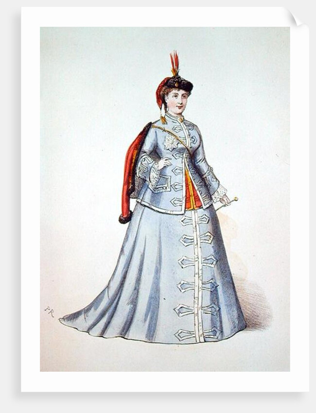 Hortense Schneider in the title role of Offenbach's operetta 'La Grand Duchesse de Gerolstein' by French School