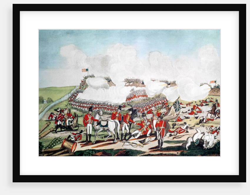The Battle of New Orleans and the Death of Major General Packenham, 8th January 1815 by Benjamin West