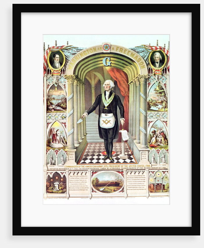 George Washington as a Freemason by American School